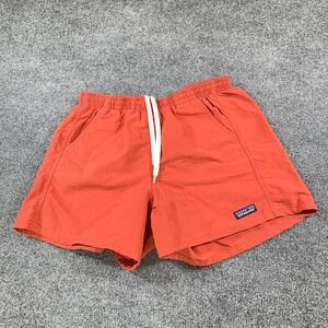 Patagonia Baggies Shorts Mens S Orange NetPlus Recycled Fishing Nets Outdoor Run